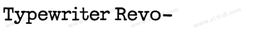 Typewriter Revo字体转换